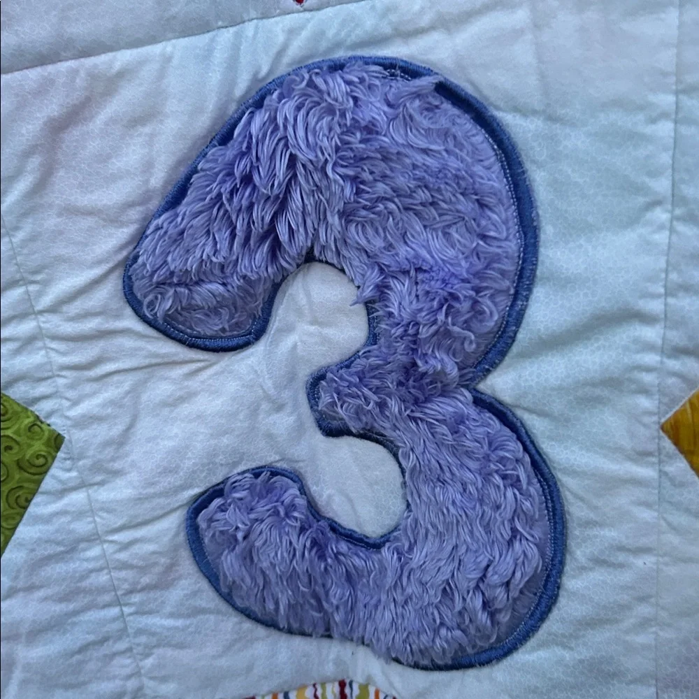 Handmade Baby to Toddler Quilt Reversible Sensory Tummy Time Fleece 36